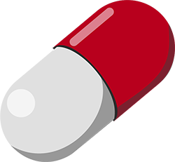 illustration of antibiotic pill